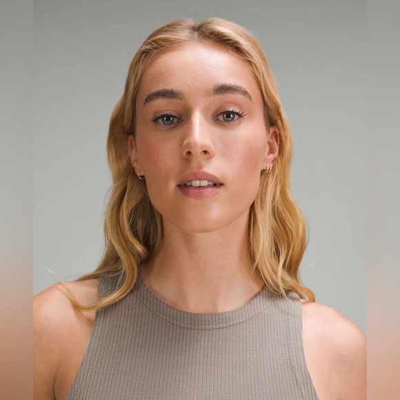 Lululemon•Ribbed Softstreme Slim-Fit Tank Dress•Nomad (taupe brown)•NWOT•size 10 - Picture 10 of 16